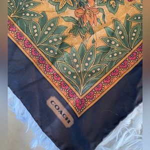 Coach silk scarf